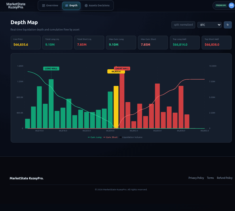 MarketState Depth View